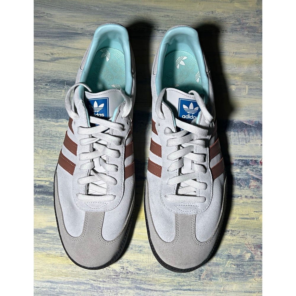 Adidas Samba OG ID2047 Men's Size 13 Clay Strata White Brown Suede Sneakers